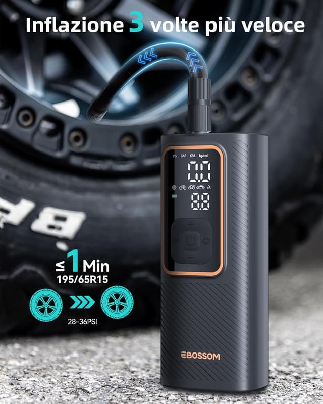 Thumbnail 6 de Compressore aria portatile 150 PSI 12V