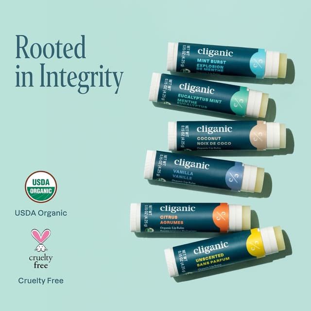 Thumbnail 5 de Cliganic Organic Lip Balm Set 6-pack