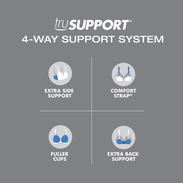 Thumbnail 6 de Playtex 18 Hour Wireless Full-Coverage T-Shirt Bra (No-Ring) for Women, Plus Size Options