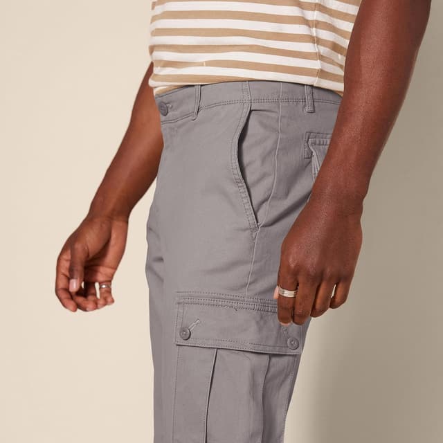 Detalle 2 de Cargo Pants with Stretch, Slim Fit
