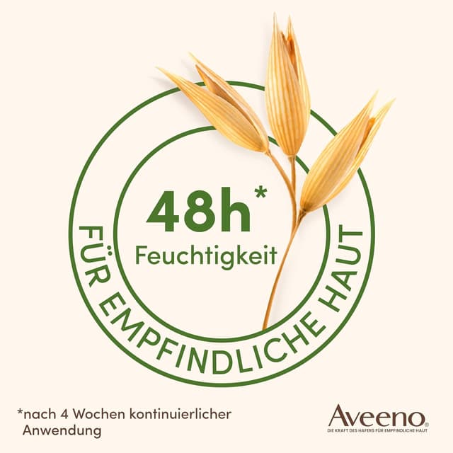 Detalle de Aveeno Daily Moisturising Bodylotion mit 48h Feuchtigkeit, parfümfrei – 300 ml