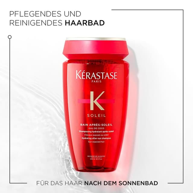 Detalle de Kérastase Bain Après-Soleil Soleil Shampoo mit Sonnenschutz (250 ml) für alle Haartypen