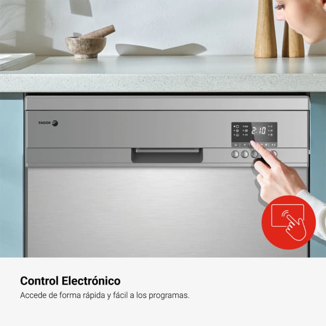Detalle 2 de Fagor 3LVF-625X Lavavajillas 13 servicios, 60 cm