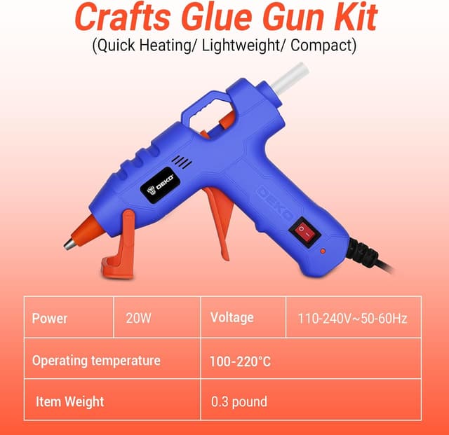 Detalle 2 de DEKO Mini Hot Glue Gun 20W with 7 mm