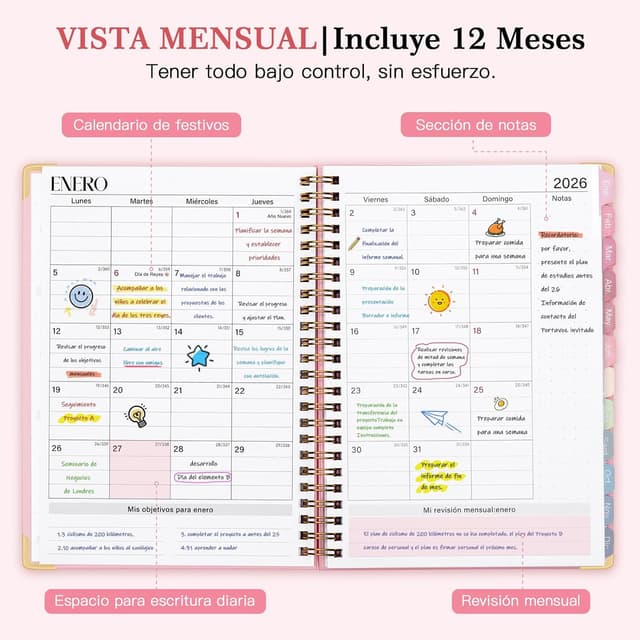 Detalle de Agenda 2026 (Ene.-Dic.) 📅