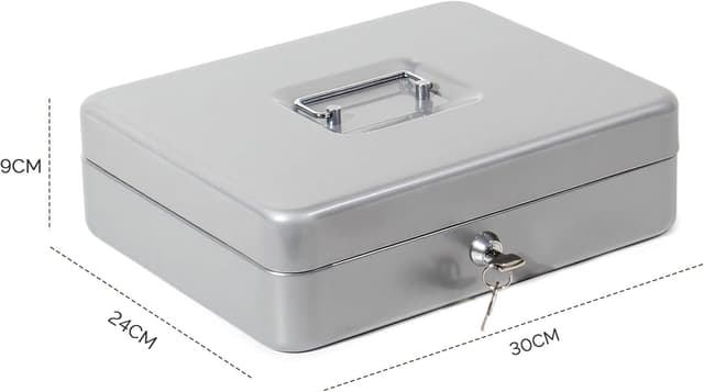 Detalle 2 de GREELUE Geldkassette Silber 30 cm