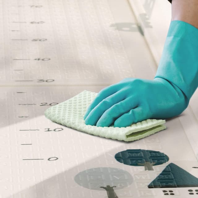 Thumbnail 6 de Paco Home faltbare Spielmatte/Krabbelmatte für Babys und Kinder, 180 x 200 cm, weiß mit Tiermotiven