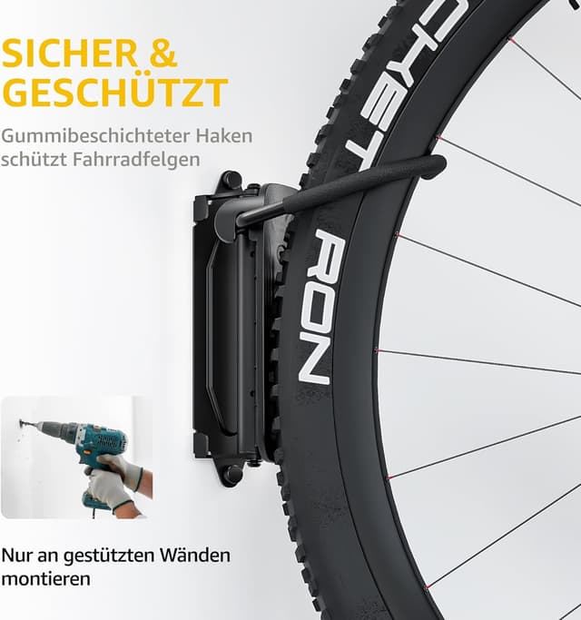 Thumbnail 3 de monTEK Schwenkbare Fahrrad-Wandhalterung