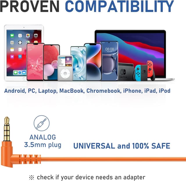 Detalle 1 de LUDOS FEROX In-Ear-Kopfhörer mit Kabel & Mikrofon (3,5-mm-Klinke) – Orange