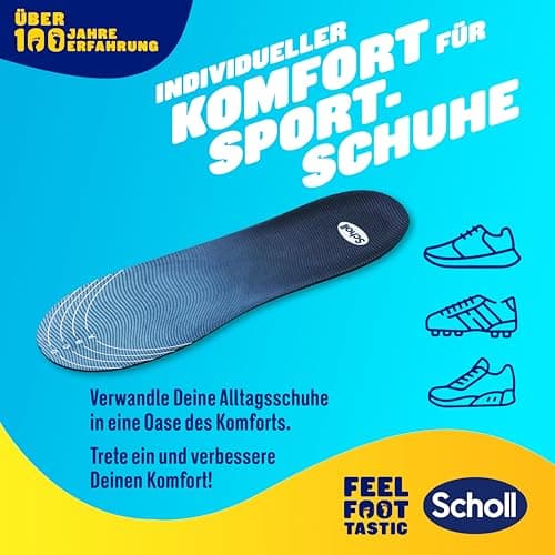 Thumbnail 2 de Scholl GelActiv Plantillas deportivas para hombre, absorción y suspensión