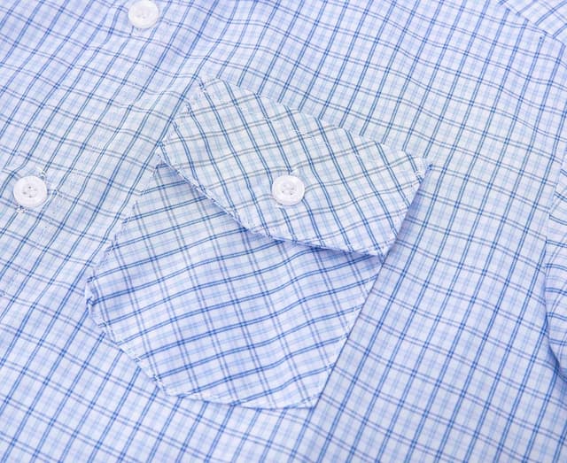 Thumbnail 6 de Bienzoe Boys Checked Shirt for Son – Kids short sleeve button-up for school and occasions