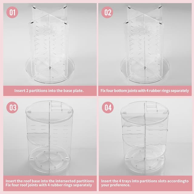 Thumbnail 6 de Kosmetik Make Up Organizer 360° drehbar 30 cm