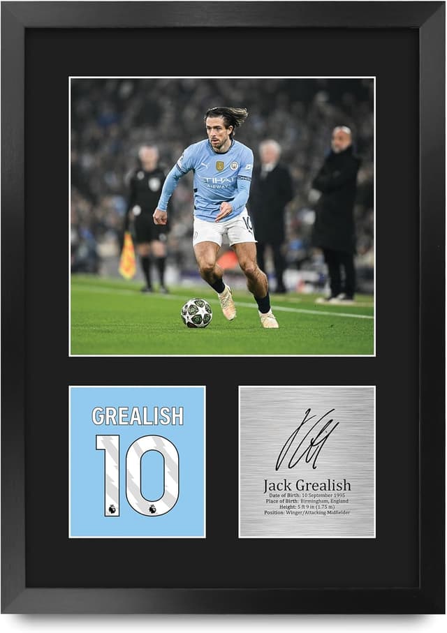 Thumbnail 2 de HWC Trading Jack Grealish A4 Signed Picture