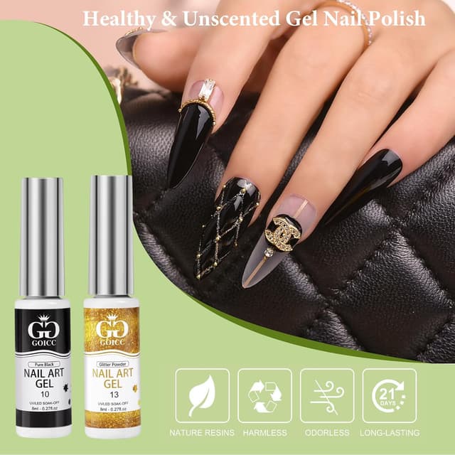 Detalle 1 de GOICC Vernis semi permanent pailleté 8 ml