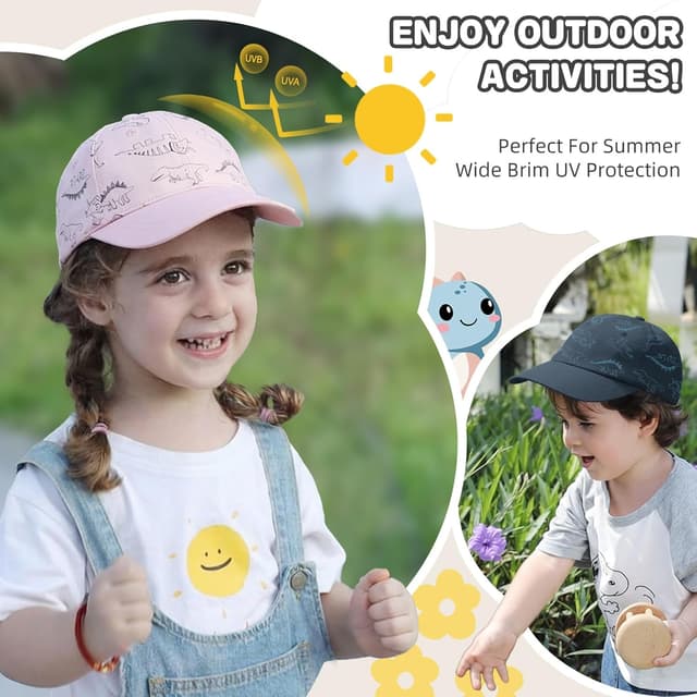 Detalle de TOMEEK Sonnenhut Kinder Baseball Cap 46-48 cm