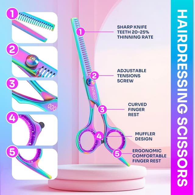 Thumbnail 2 de Friseurschere Set 14tlg 6,7 Zoll Profi