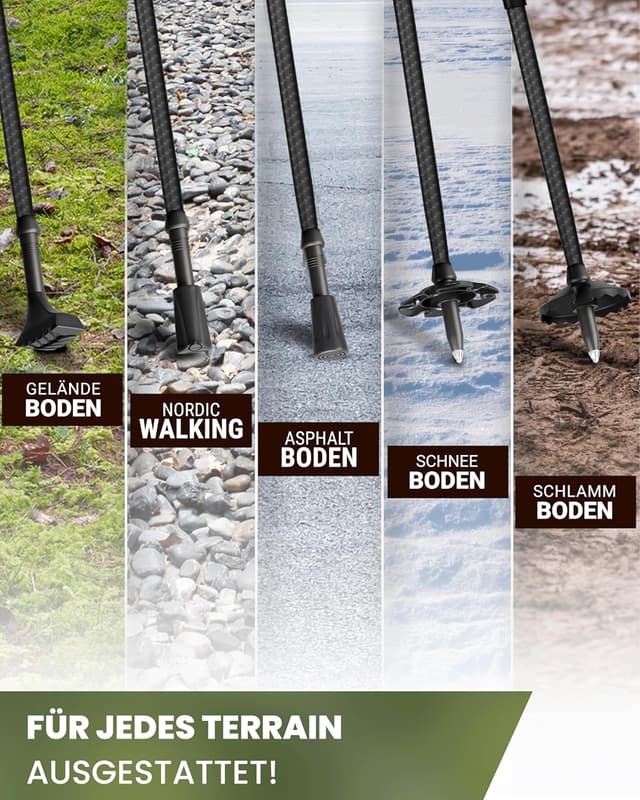 Detalle 1 de ALPENWERT Wanderstöcke Teleskop 190 g