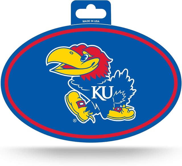 Detalle 2 de NCAA Color Team Logo Oval Sticker (Vinyl Decal, Officially Licensed)