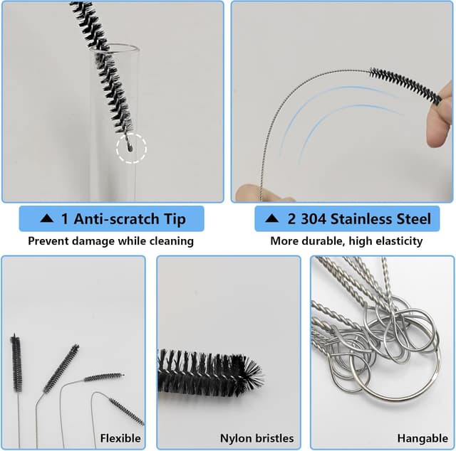 Thumbnail 3 de LFBEST Bottle Cleaning Brush Set 13‑pc