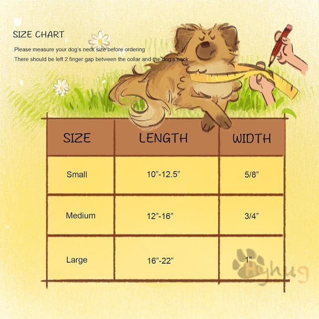 Thumbnail 1 de Hyhug Hundehalsband Schwarz M 30,5–40,6 cm