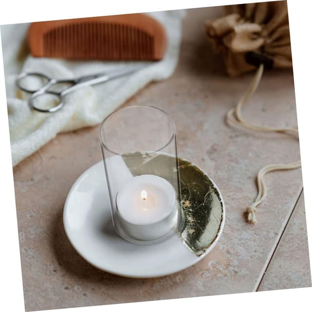 Thumbnail 6 de HOMSFOU 2er-Set zylindrische Glas-Kerzenhauben mit Windschutz für Stumpenkerzen (15×7 cm), transparent