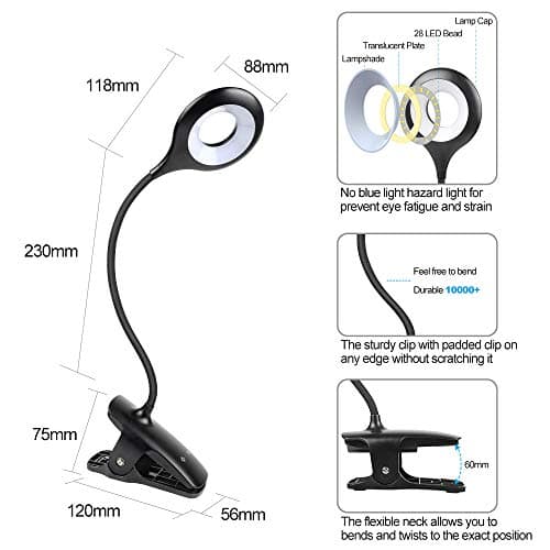 Thumbnail 4 de Deringighting 28 LED Book Light 3‑colour, USB rechargeable