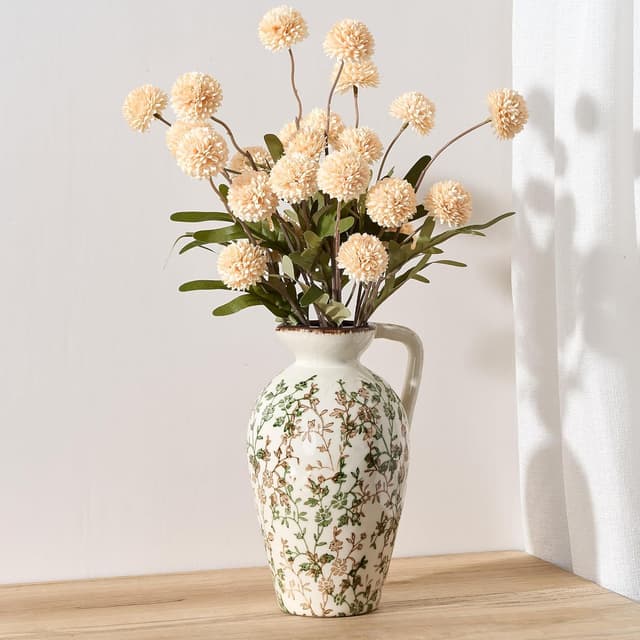 Thumbnail 1 de Green and Beige Antique Vase 8.9 Inch