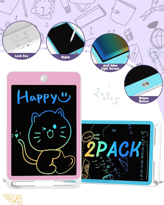 Detalle 2 de ORSEN Tableta de Escritura LCD 8,5 2 Piezas