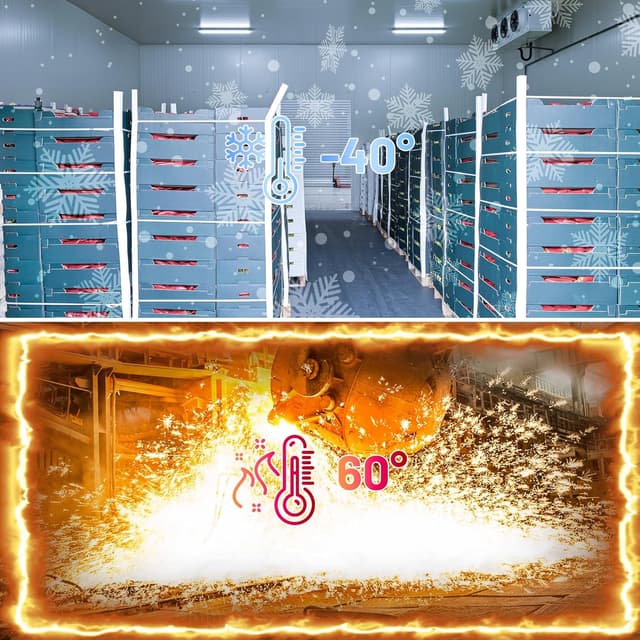 Detalle de LEOEU 3er-Set LED Feuchtraumleuchten 20 W mit Bewegungsmelder, 60 cm, IP65 (4000 K)