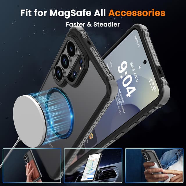Thumbnail 4 de DEERLAMN Strong Magnetic Case for Galaxy S26 Ultra