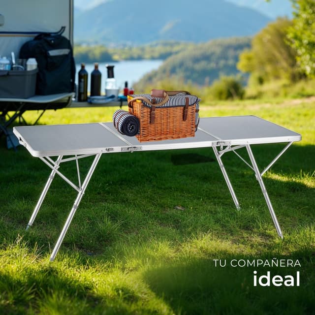 Thumbnail 1 de tectake Mesa Plegable Aluminio 180x70x70 cm