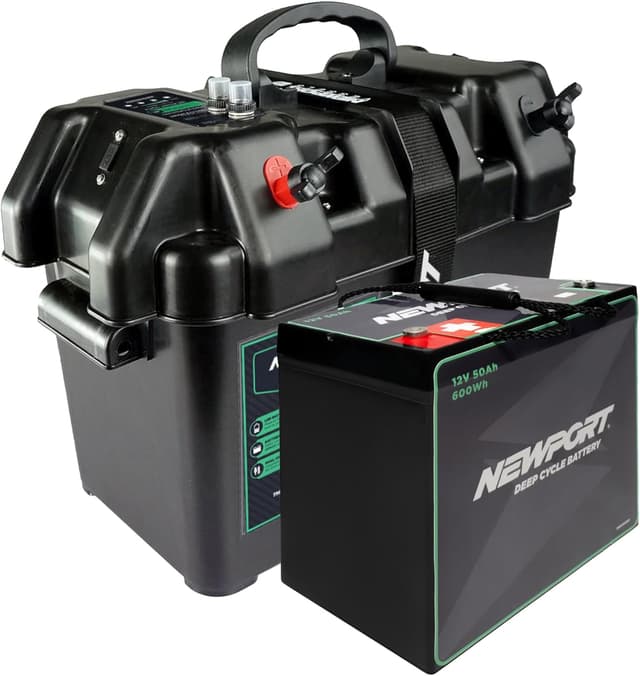 Thumbnail 6 de Newport Trolling Motor Smart Battery Box Power Center (Medium) with USB and DC Ports