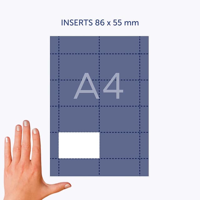 Thumbnail 4 de Avery 200 inserts badges 86x55 mm