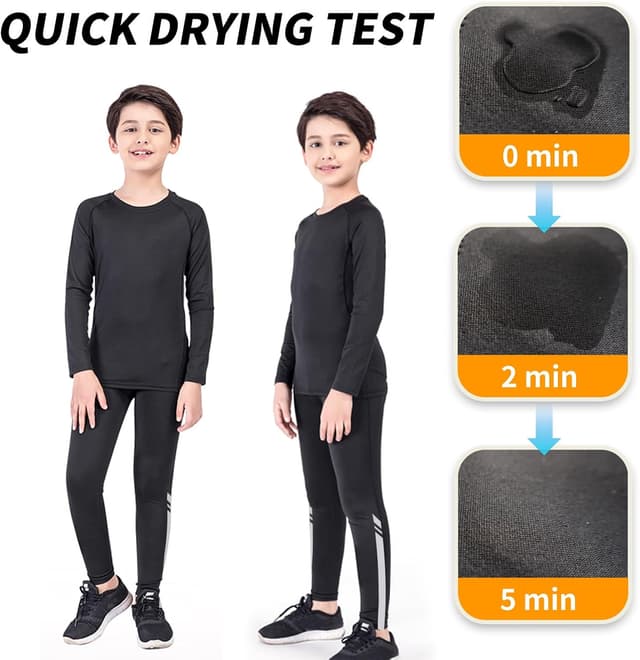 Thumbnail 6 de Qyibleri Kids Base Layer Football Skins Set for Boys 🧒⛹