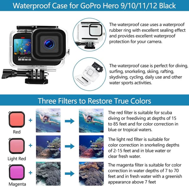 Detalle 2 de GoPro 65‑in‑1 Zubehörset für Hero 12/11/10/9 Black