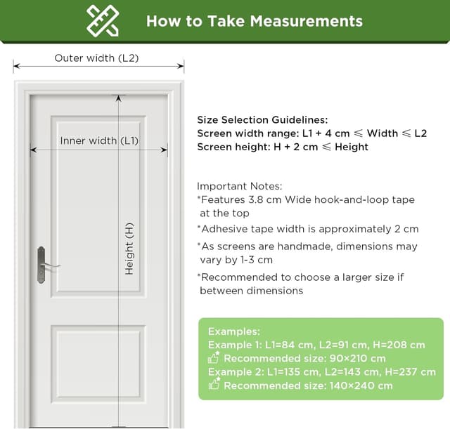 Detalle 2 de UPGRADE Fliegengitter Balkontür 100x210 cm mit starken Magneten – selbstschließende Insektenschutz-Tür, weiß
