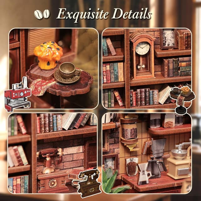 Thumbnail 4 de CUTEBEE Book Nook Kit LED miniature bookend