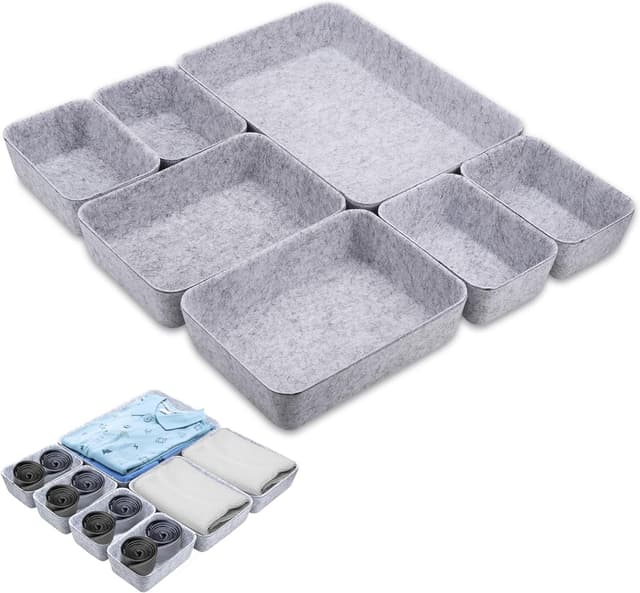 Detalle de Hejo 7er Set Schubladen Organizer Filz