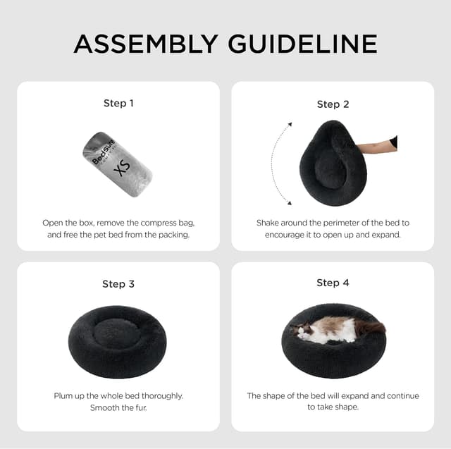 Thumbnail 6 de Bedsure Large Round Cat Bed 50x50x13 cm 🐱