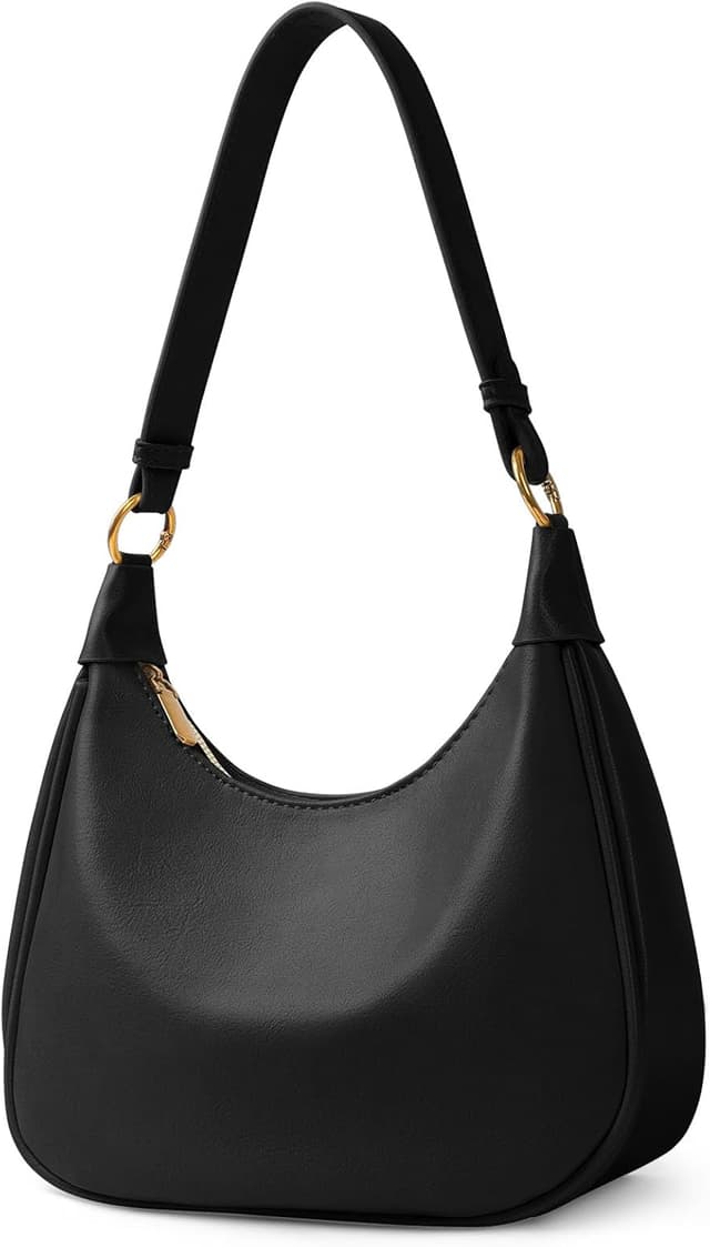Detalle de Aucuu Crescent Shoulder Bag for Women (crescent hobo handbag, PU leather, detachable straps)
