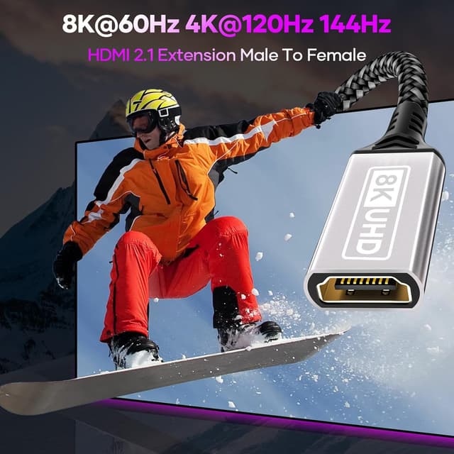 Detalle 2 de Sewowibo HDMI Extender 1M cable 48Gbps