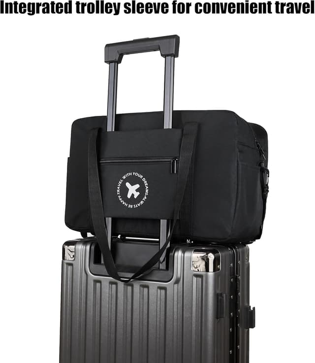 Detalle de SZDPC Travel Duffel for Ryanair Cabin Bag 40x20x25cm – underseat carry-on duffel with detachable shoulder strap