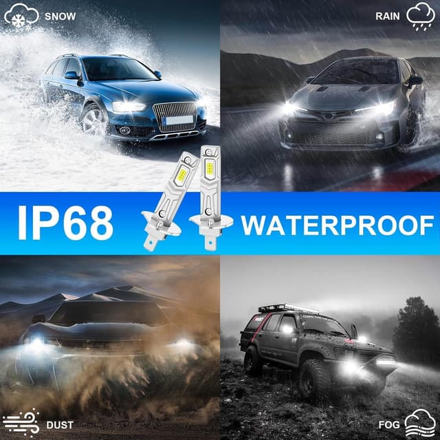 Detalle 2 de AUXIRACER Ampoule LED H1 30000 lm 6500 K Plug and Play (CSP) 12 V, 80 W