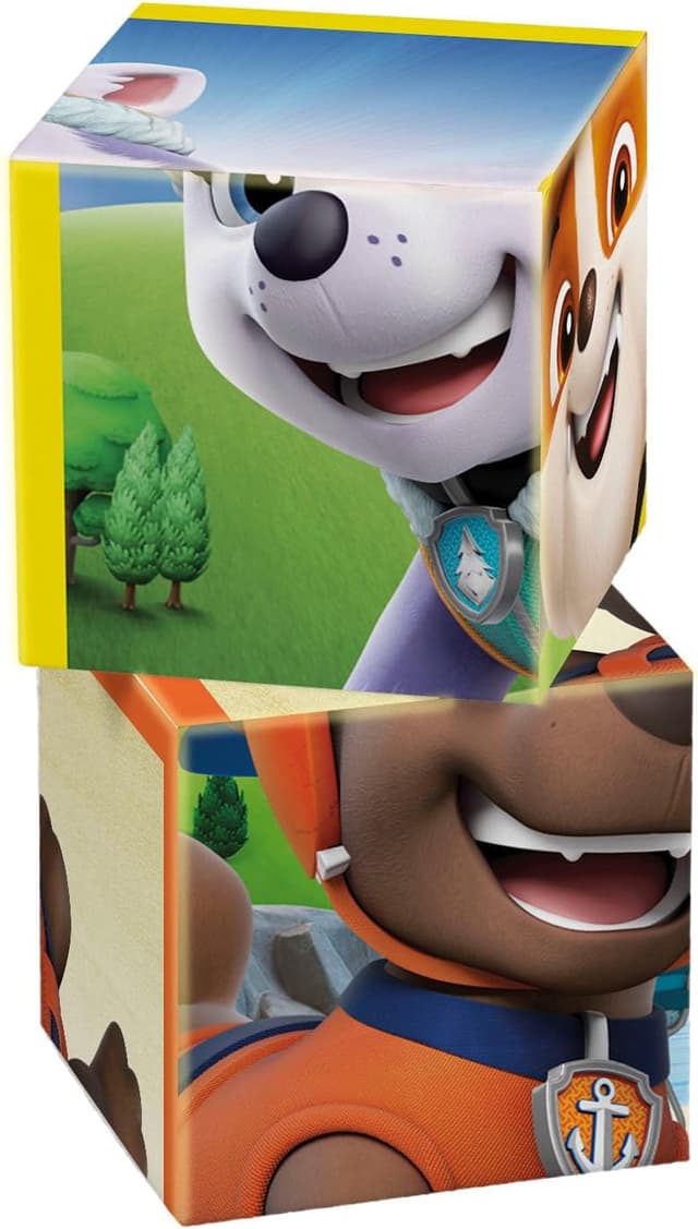 Detalle 2 de Clementoni Paw Patrol 12 Würfel Puzzle Kinder 41194 – Geschicklichkeitsspiel ab 3 Jahren