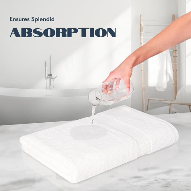 Thumbnail 4 de Hotel Collection White Classic Luxury Bath Sheets 35x70 700 GSM