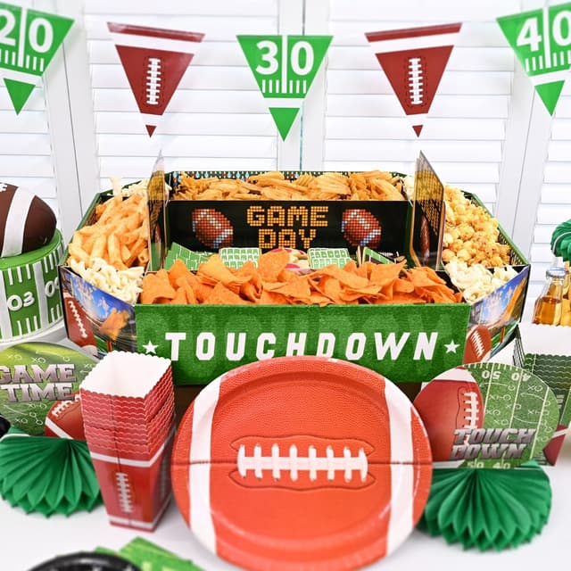 Thumbnail 5 de Gatherfun Football Serving Tray 19.7 x 24.8 in 🍽