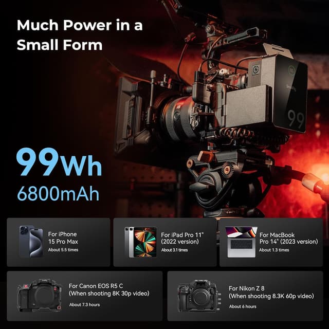 Thumbnail 6 de SMALLRIG VB99 Pro V-Mount Akku 99Wh