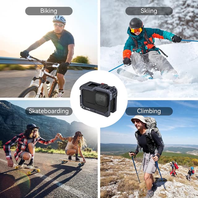 Thumbnail 6 de SMALLRIG Cage 3084C pour GoPro Hero12/11/10/9 noire avec supports Cold Shoe