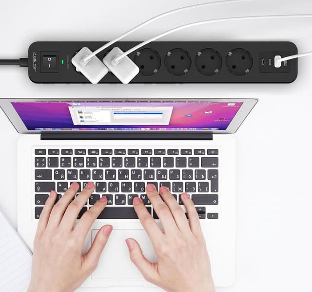 Thumbnail 6 de JSVER Ciabatta 3680W 6 vie con USB C e A