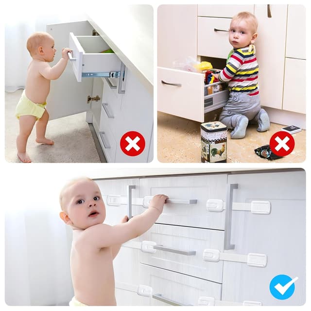 Detalle de ECHOCUBE Kindersicherung 10 Stück 11,3 cm